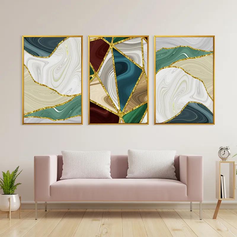 Картина на многоплатна основа Marble Waves mockup 3