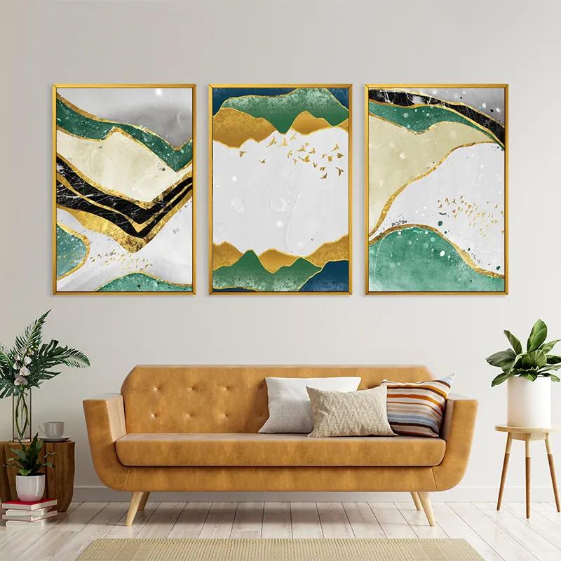 Картина на многоплатна основа Abstract Continent mockup 4