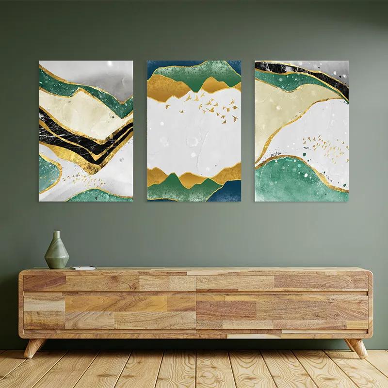 Картина на многоплатна основа Abstract Continent mockup 2