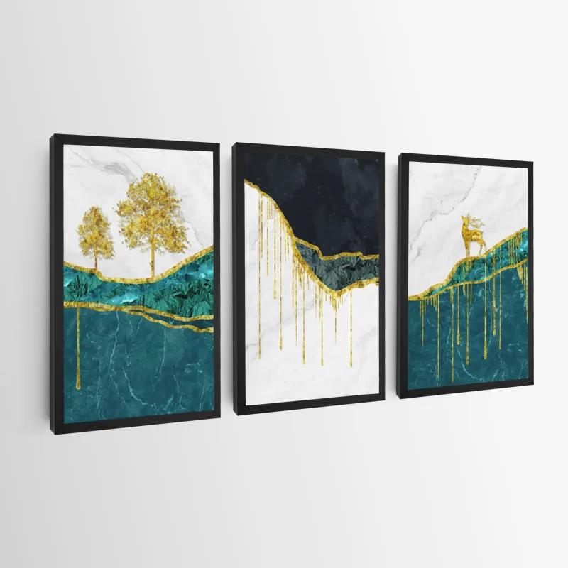 Картина на многоплатна основа Abstract Downhill mockup 0