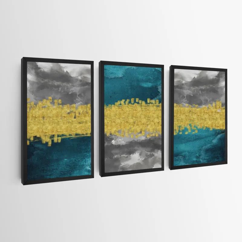 Картина на многоплатна основа Abstractluend Grey mockup 0