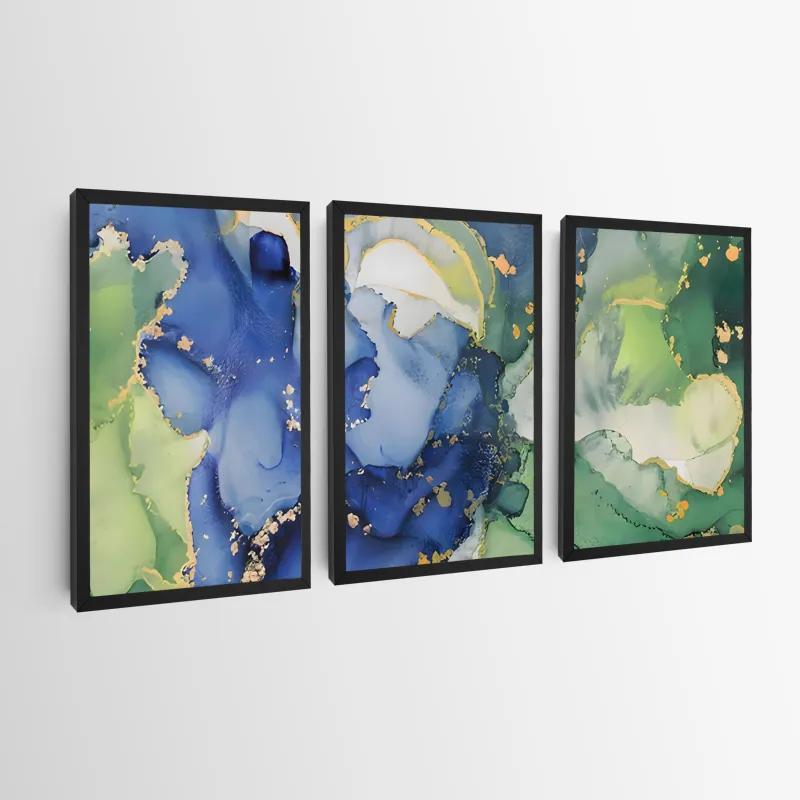 Картина на многоплатна основа Blue Green mockup 0