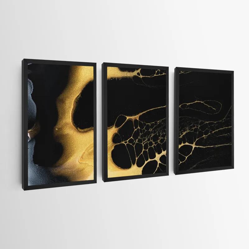 Картина на многоплатна основа Gold Liquid mockup 0