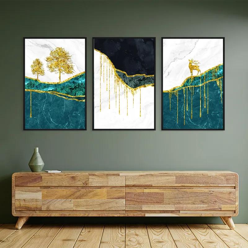 Картина на многоплатна основа Abstract Downhill mockup 2