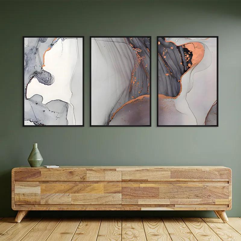 Картина на многоплатна основа Golden Pink mockup 2