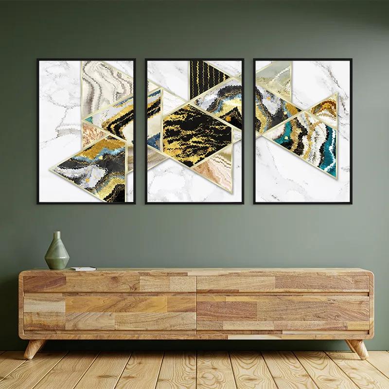 Картина на многоплатна основа Marble Shapes mockup 2