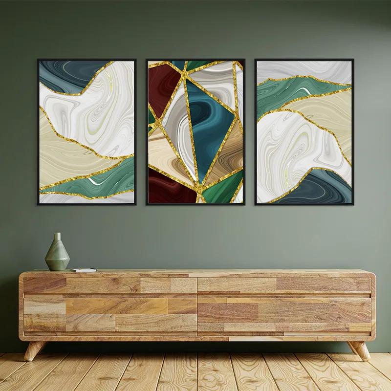 Картина на многоплатна основа Marble Waves mockup 2