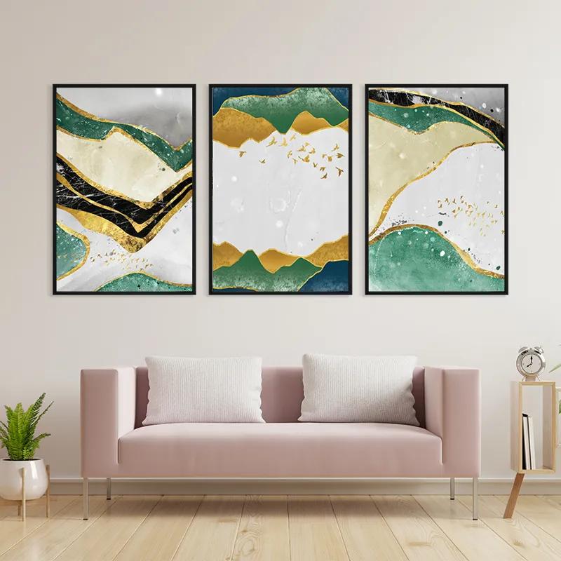 Картина на многоплатна основа Abstract Continent mockup 3