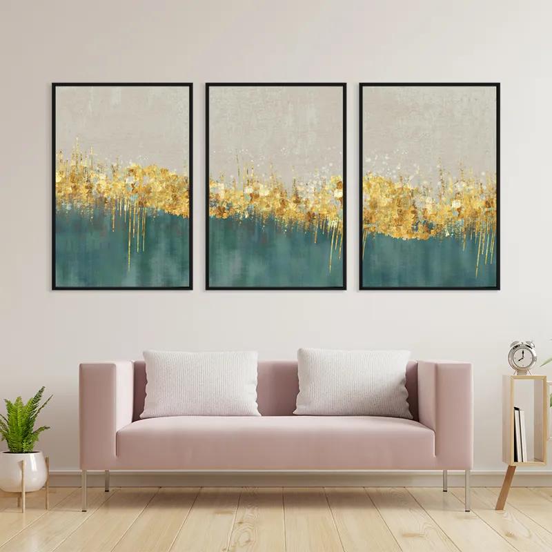 Картина на многоплатна основа Blue Contrast mockup 3