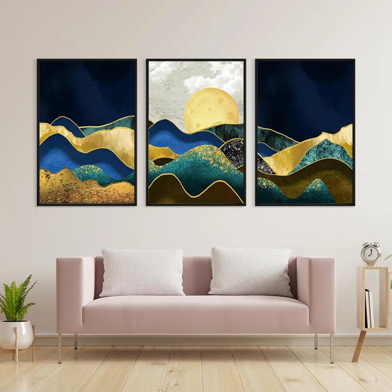 Картина на многоплатна основа Marble Mountains mockup 3