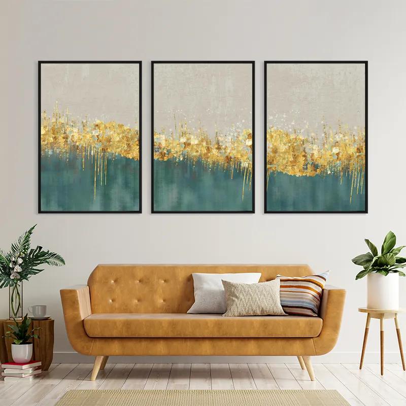 Картина на многоплатна основа Blue Contrast mockup 4