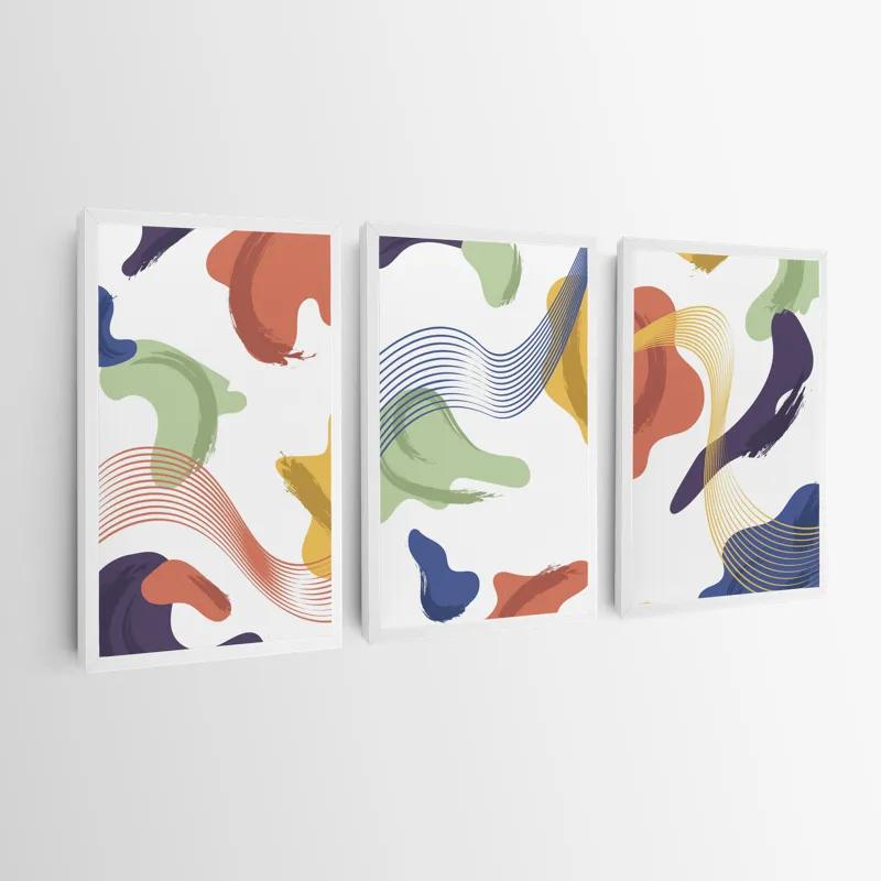 Картина на многоплатна основа Color Mix Lines mockup 0