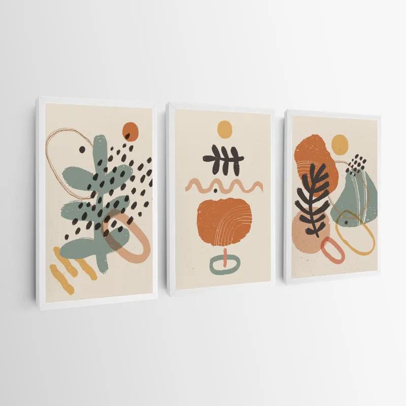 Картина на многоплатна основа Cream Orangert mockup 0