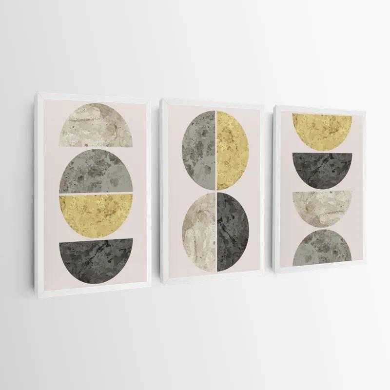 Картина на многоплатна основа Gold Moons mockup 0