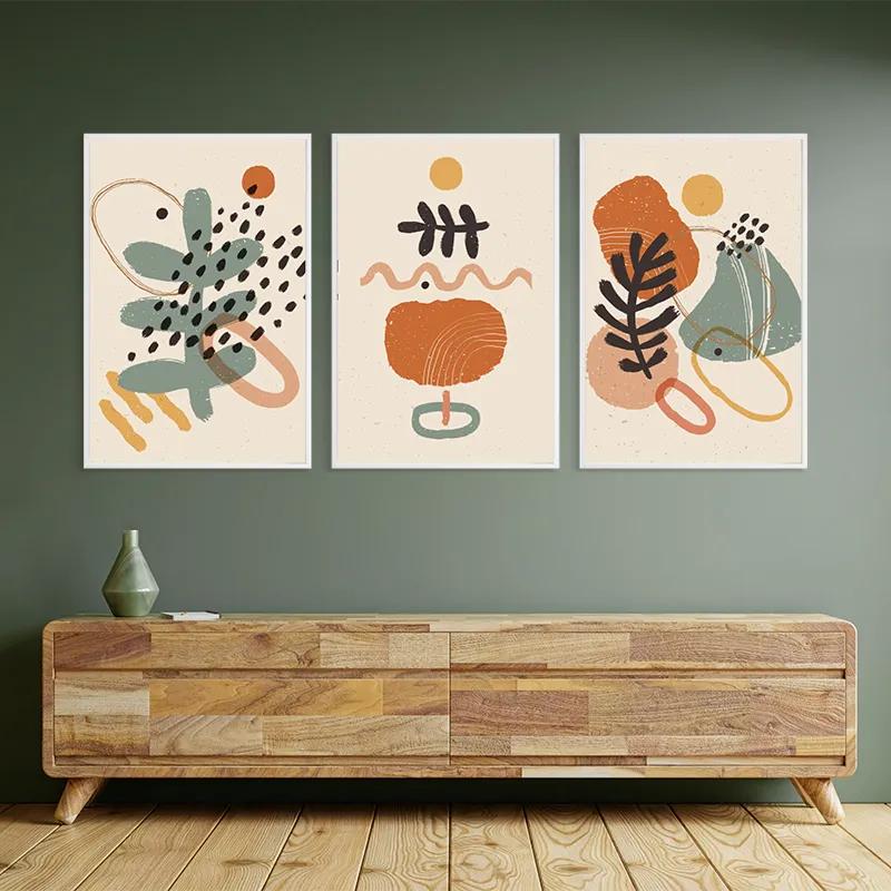 Картина на многоплатна основа Cream Orangert mockup 2