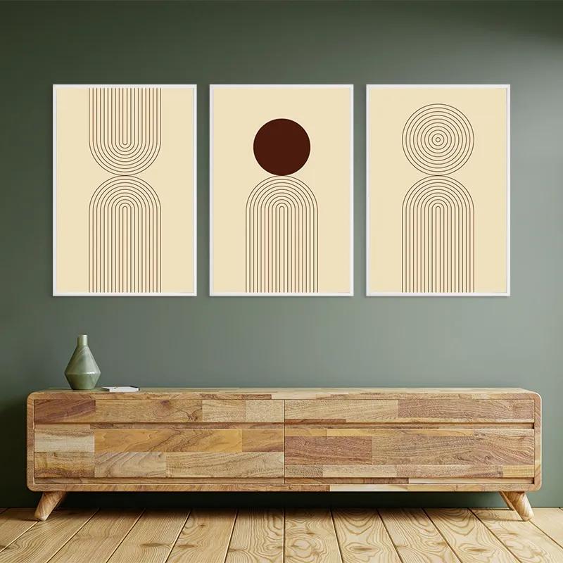 Картина на многоплатна основа Cream Set mockup 2