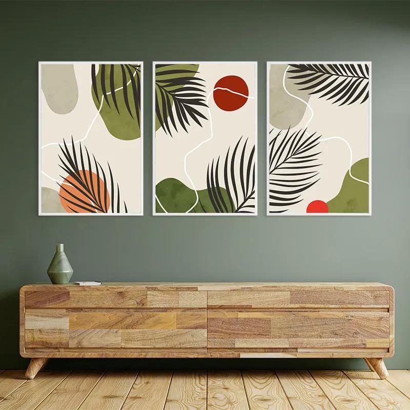 Картина на многоплатна основа Jungle Leaf mockup 2