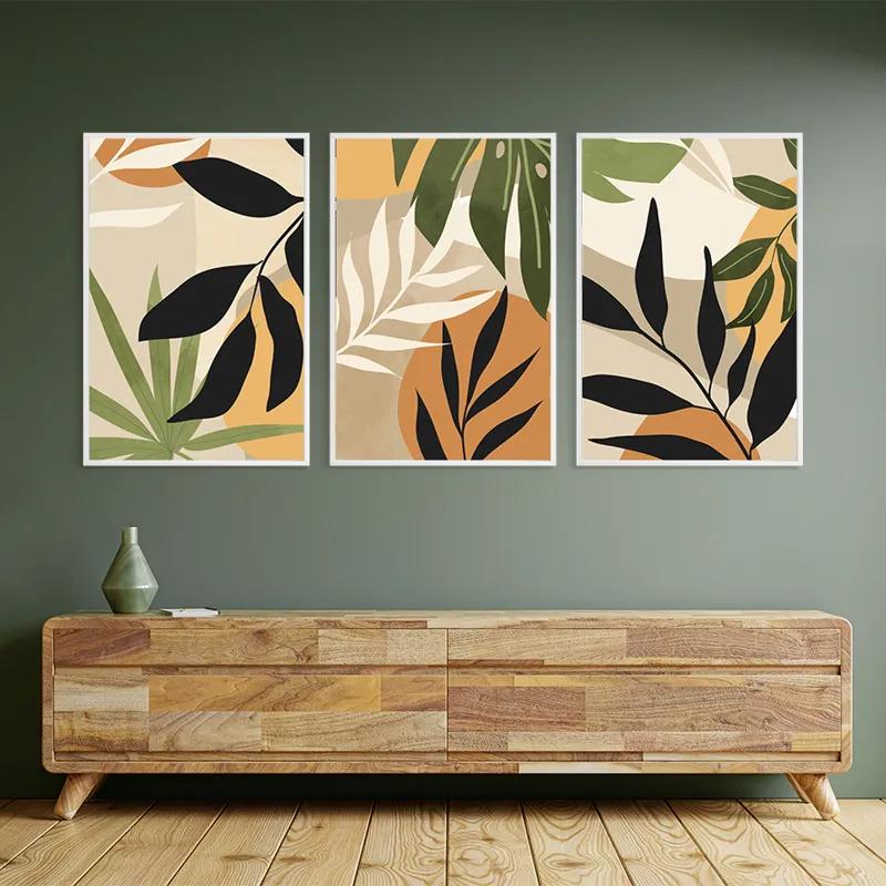 Картина на многоплатна основа Leaves Organicrt mockup 2