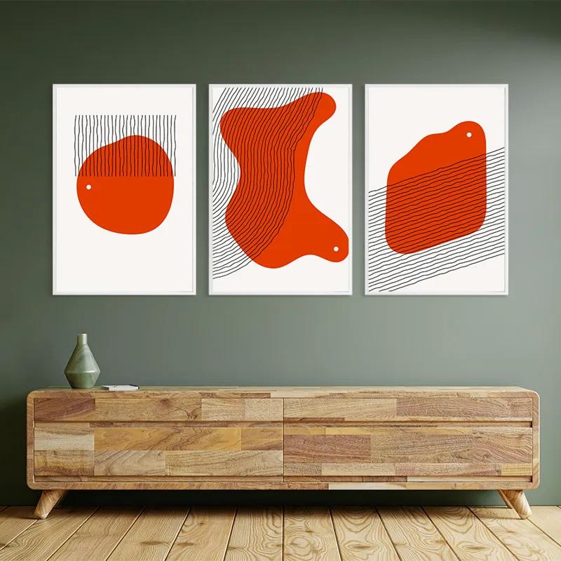 Картина на многоплатна основа Orange Circle mockup 2