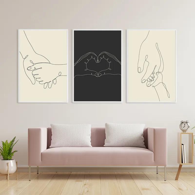 Картина на многоплатна основа Hand Gestures mockup 3