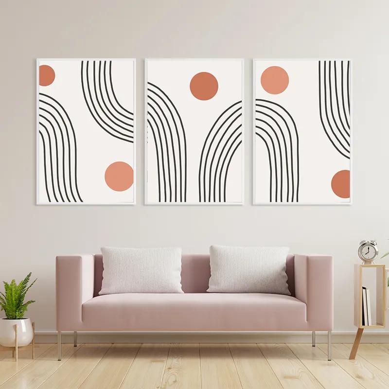 Картина на многоплатна основа Moonnd Lines mockup 3