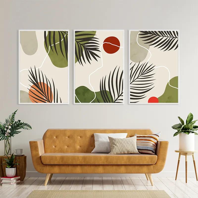 Картина на многоплатна основа Jungle Leaf mockup 4