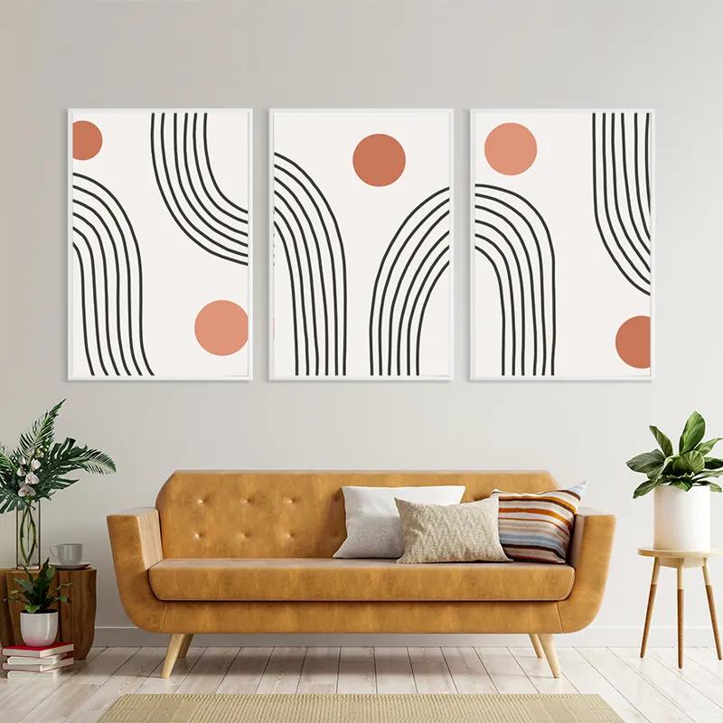 Картина на многоплатна основа Moonnd Lines mockup 4