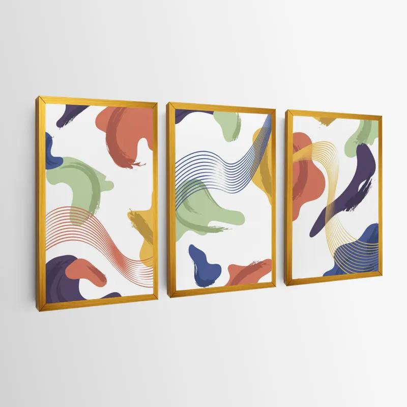 Картина на многоплатна основа Color Mix Lines mockup 0