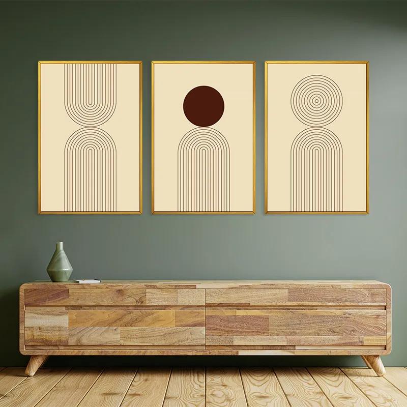 Картина на многоплатна основа Cream Set mockup 2