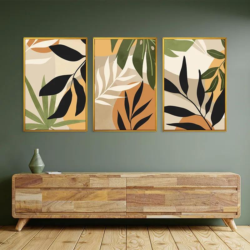 Картина на многоплатна основа Leaves Organicrt mockup 2