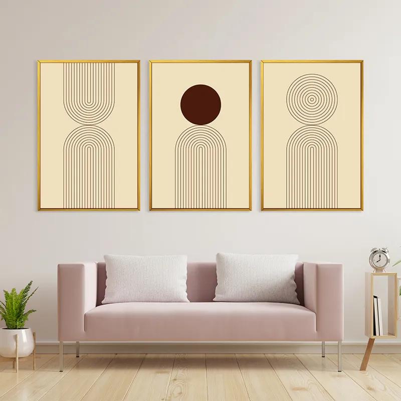 Картина на многоплатна основа Cream Set mockup 3