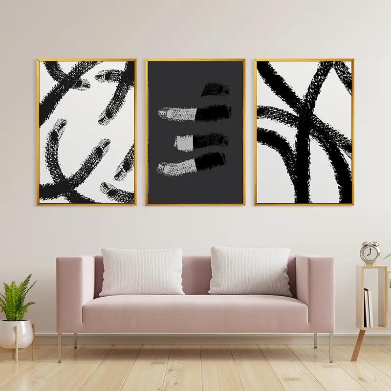 Картина на многоплатна основа Grey Shades mockup 3