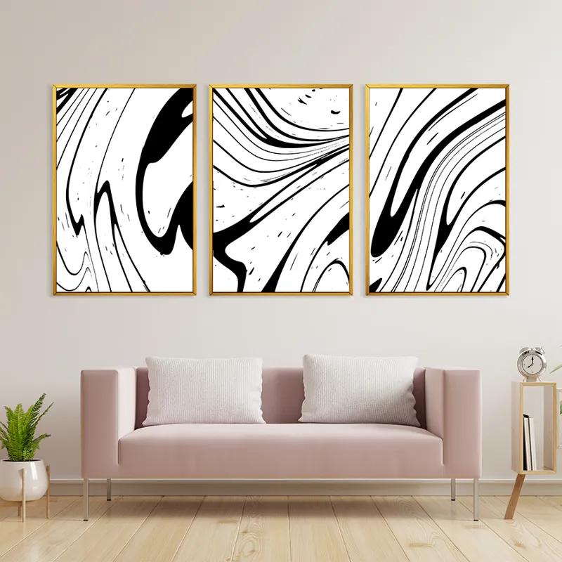 Картина на многоплатна основа White Marblert mockup 3