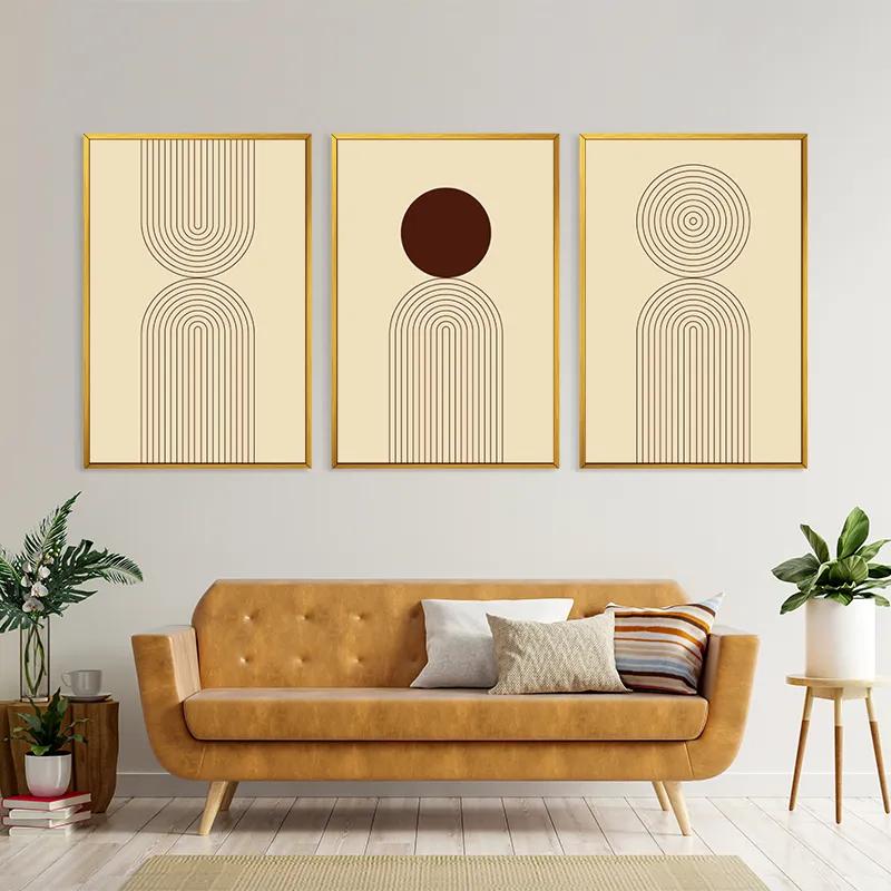 Картина на многоплатна основа Cream Set mockup 4