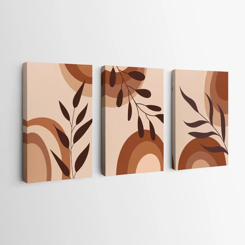 Картина на многоплатна основа Brownbstract mockup 0