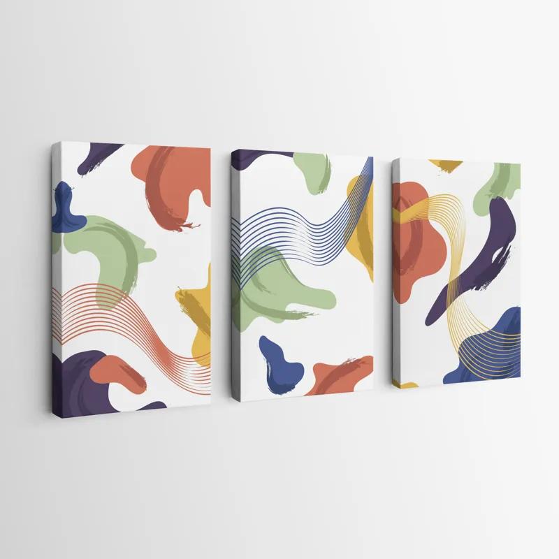 Картина на многоплатна основа Color Mix Lines mockup 0