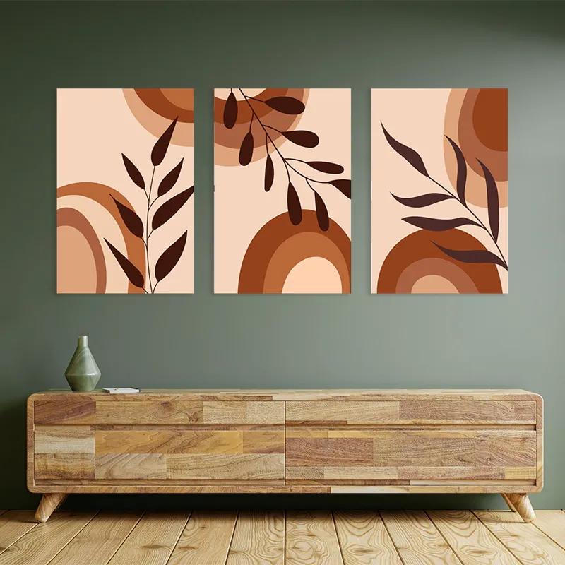 Картина на многоплатна основа Brownbstract mockup 2