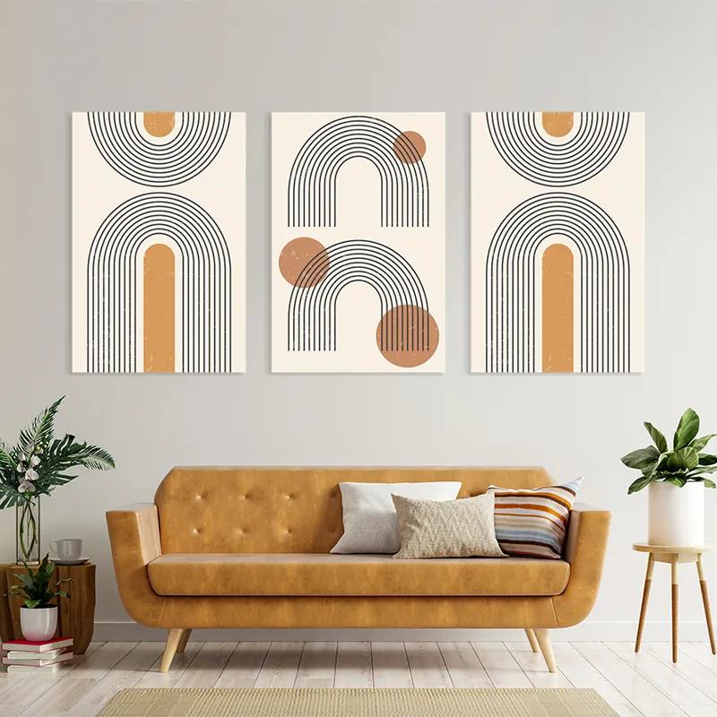 Картина на многоплатна основа Arch Poster Set mockup 4