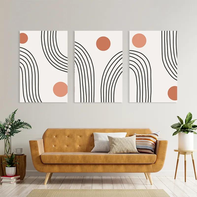 Картина на многоплатна основа Moonnd Lines mockup 4