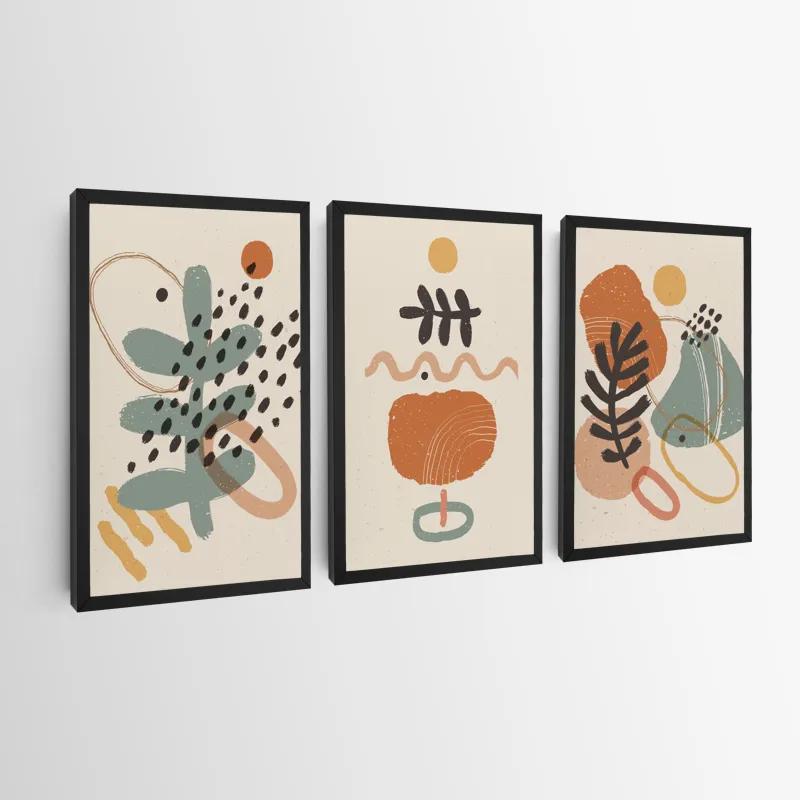 Картина на многоплатна основа Cream Orangert mockup 0