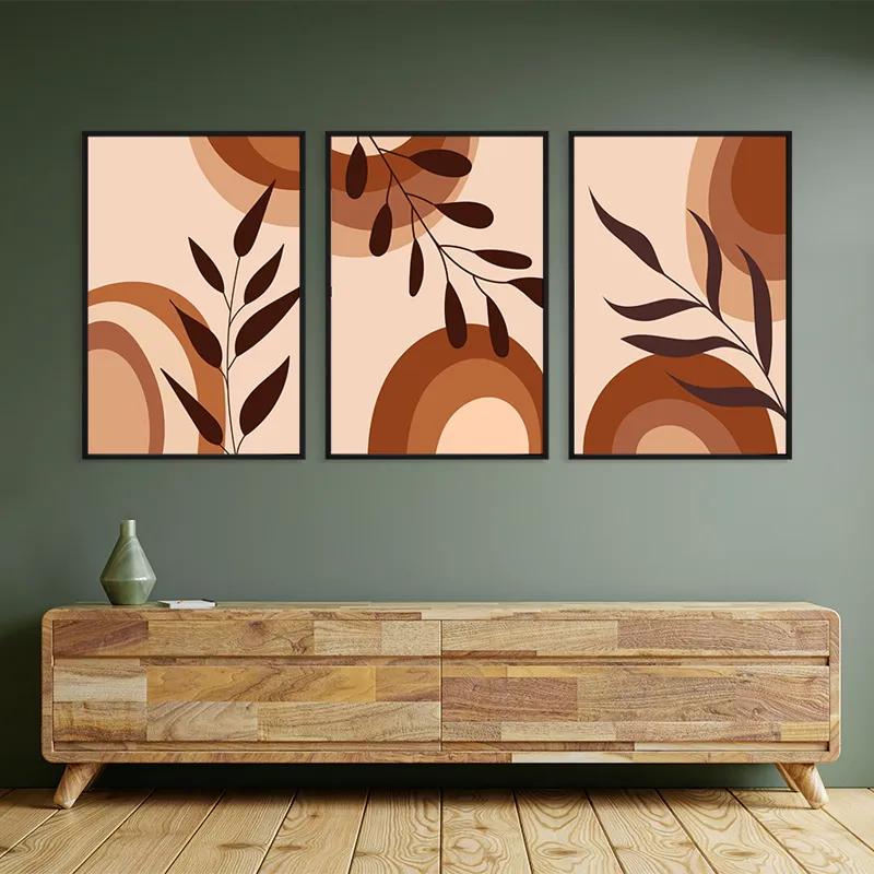 Картина на многоплатна основа Brownbstract mockup 2