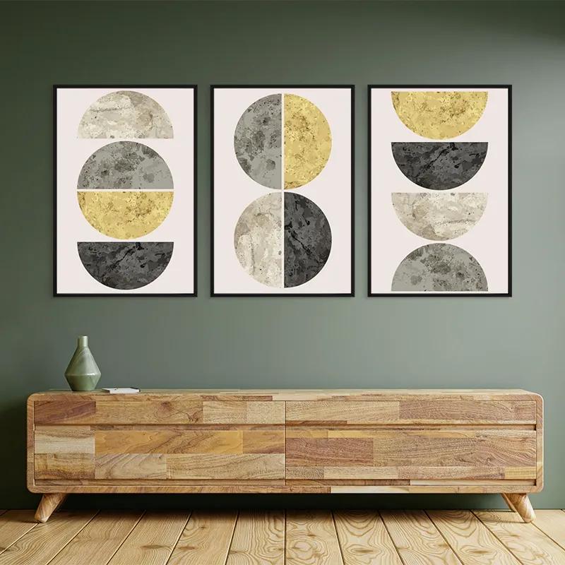 Картина на многоплатна основа Gold Moons mockup 2