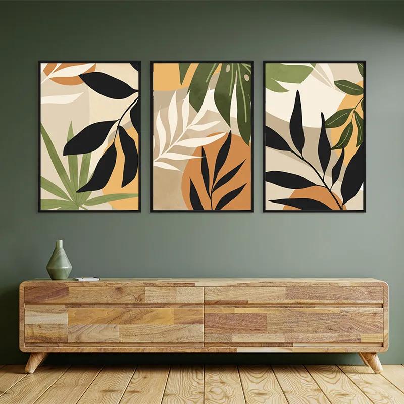 Картина на многоплатна основа Leaves Organicrt mockup 2