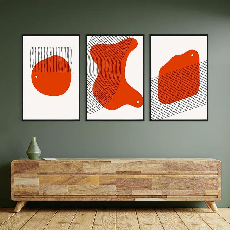 Картина на многоплатна основа Orange Circle mockup 2