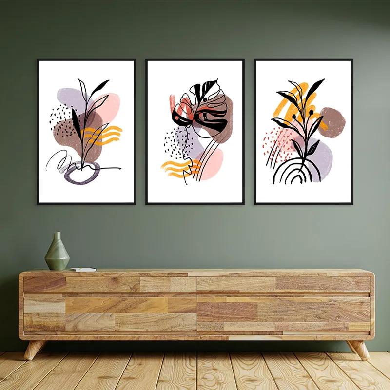 Картина на многоплатна основа Pretty Leaf mockup 2