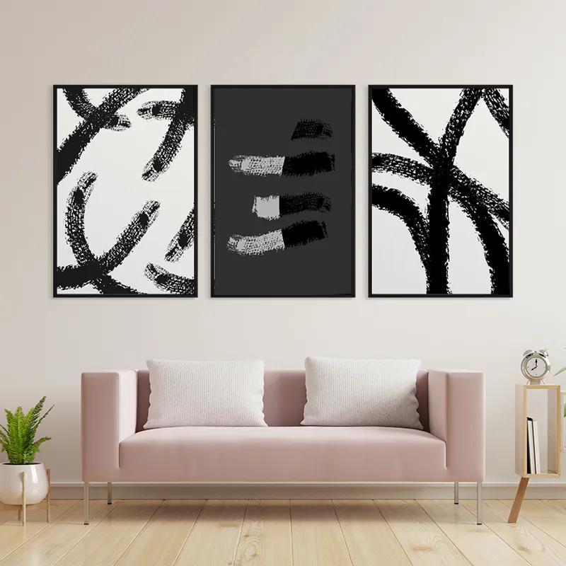 Картина на многоплатна основа Grey Shades mockup 3