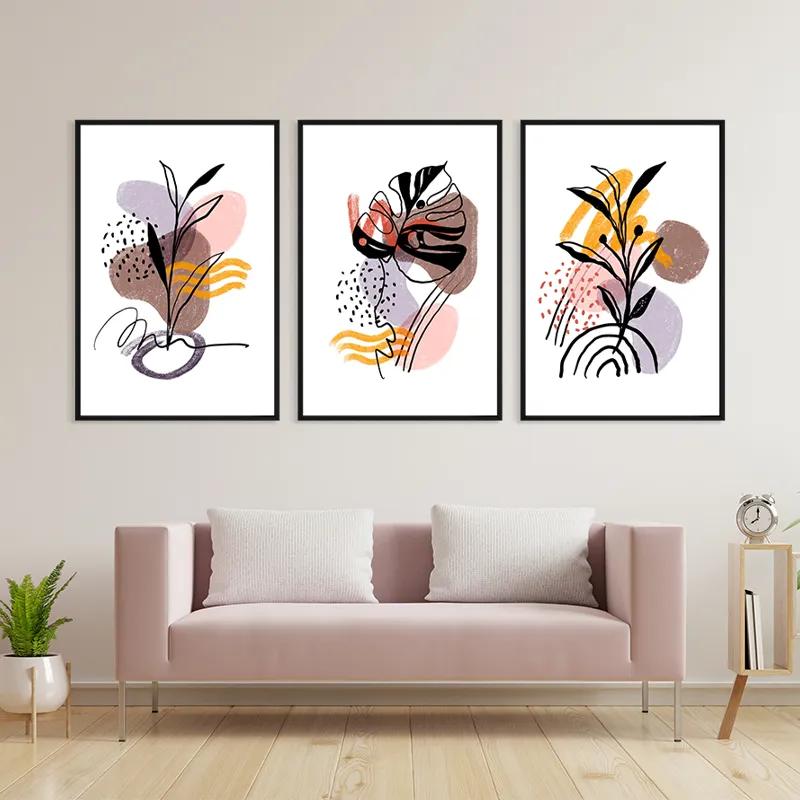 Картина на многоплатна основа Pretty Leaf mockup 3