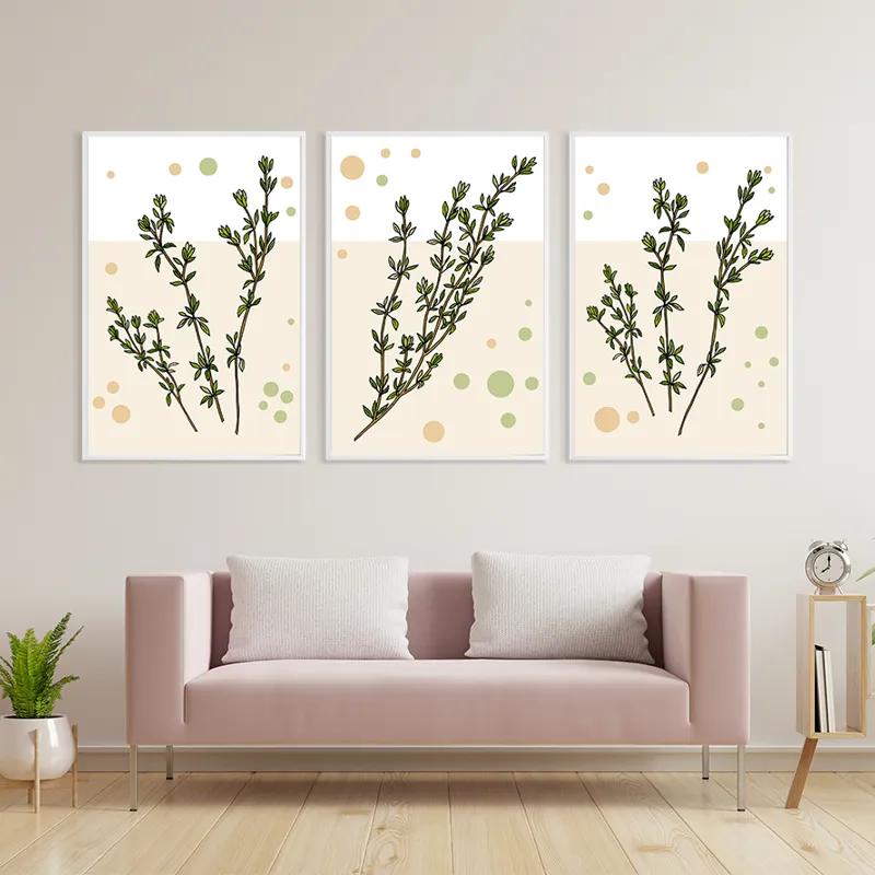 Картина на многоплатна основа Fresh Herbs mockup 3