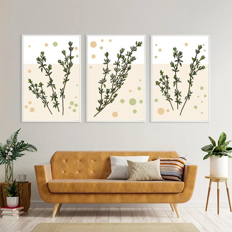 Картина на многоплатна основа Fresh Herbs mockup 4