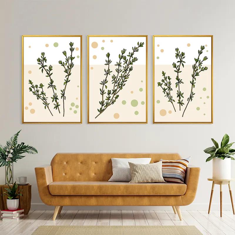 Картина на многоплатна основа Fresh Herbs mockup 4